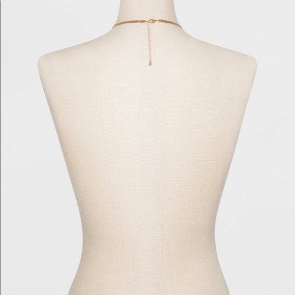 Universal Thread Layered Chain Tube Necklace Gold  Silver NWT - Picture 3 of 7